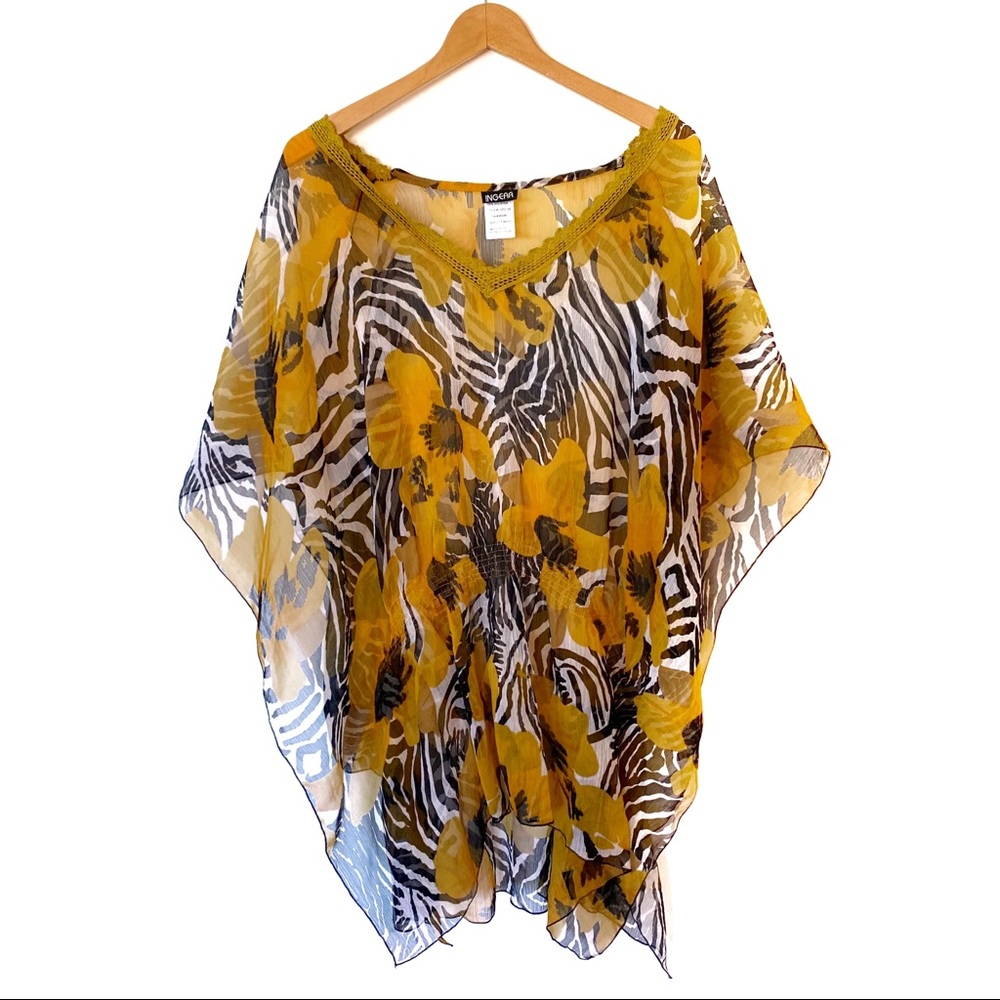 Yellow and Zebra Print Ingear Tunic